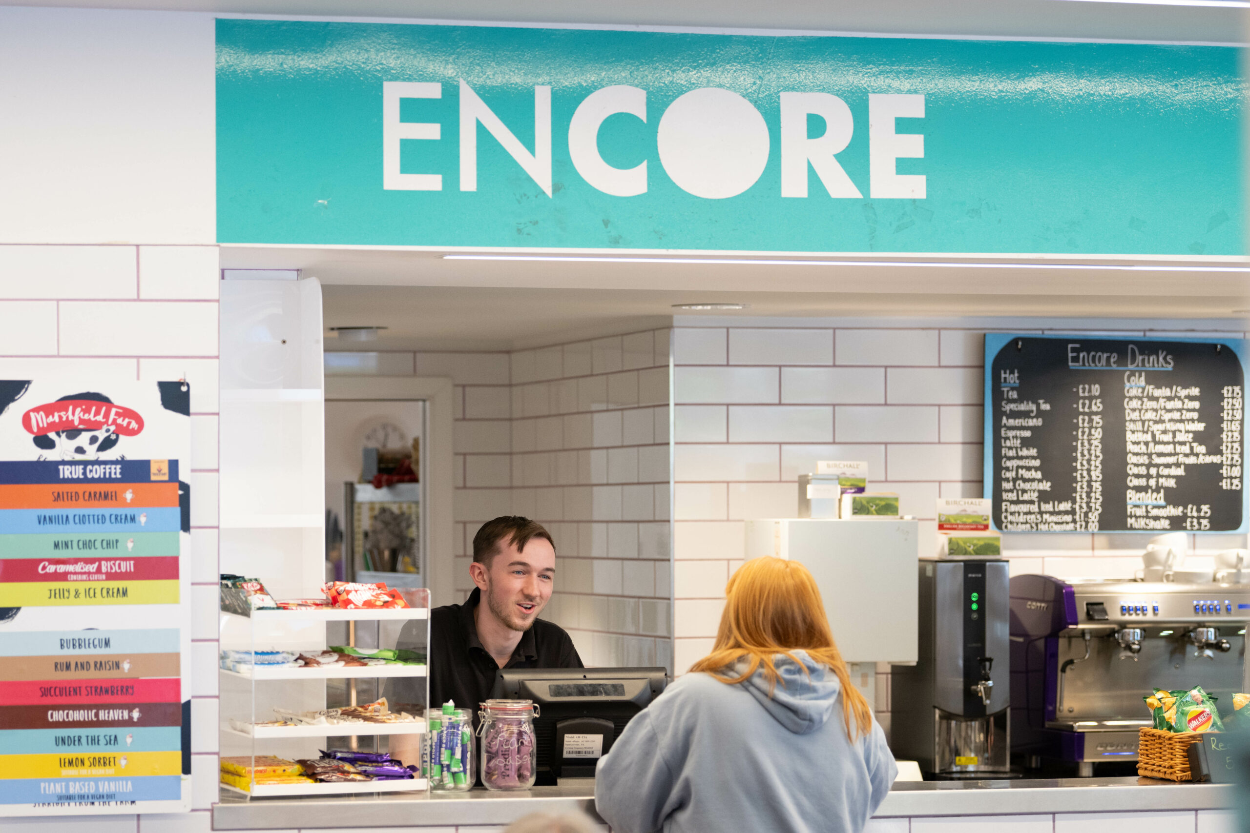 Encore Cafe – 50% off hot beverages