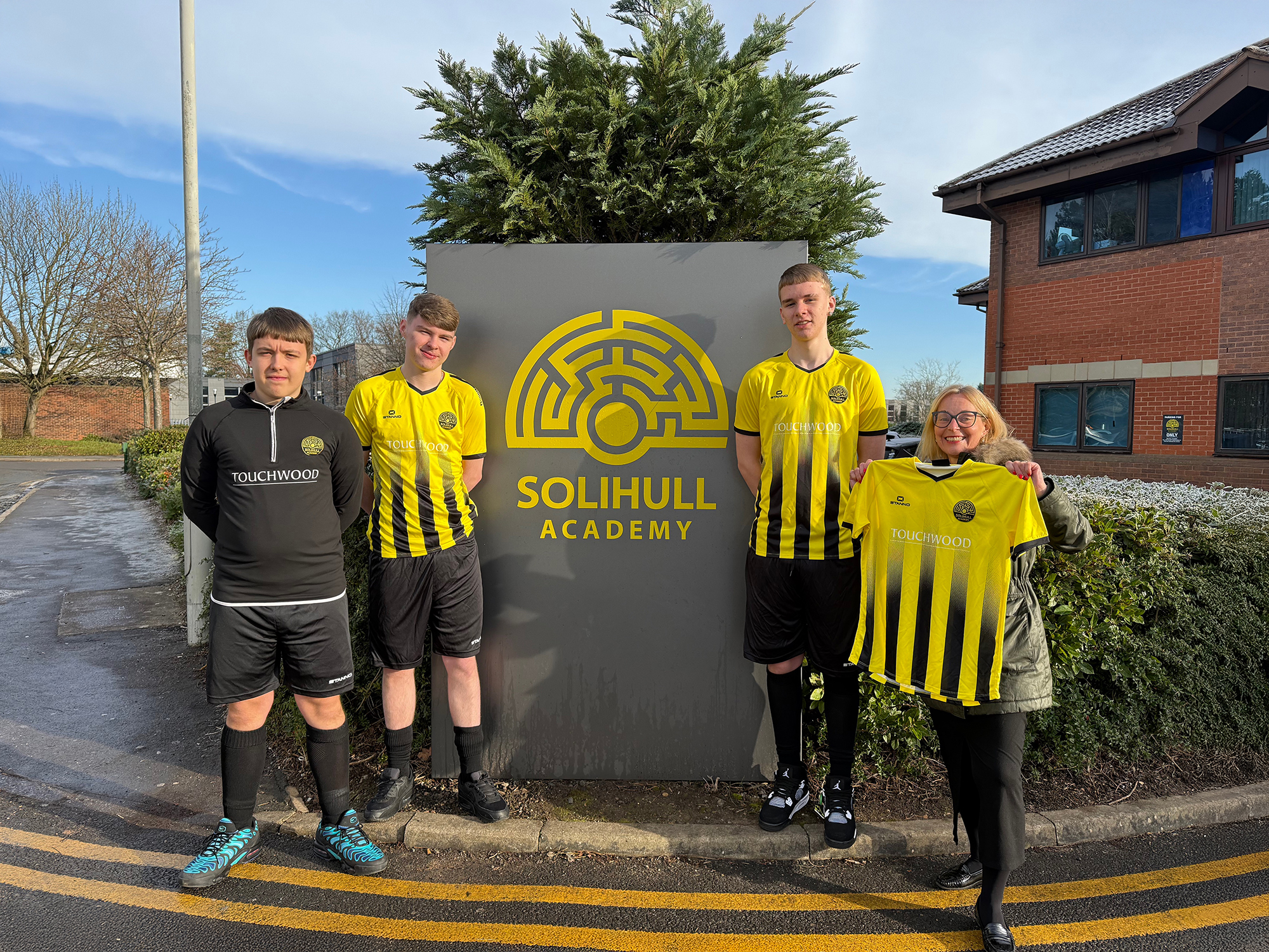 Touchwood announces partnership with Solihull Academy football team